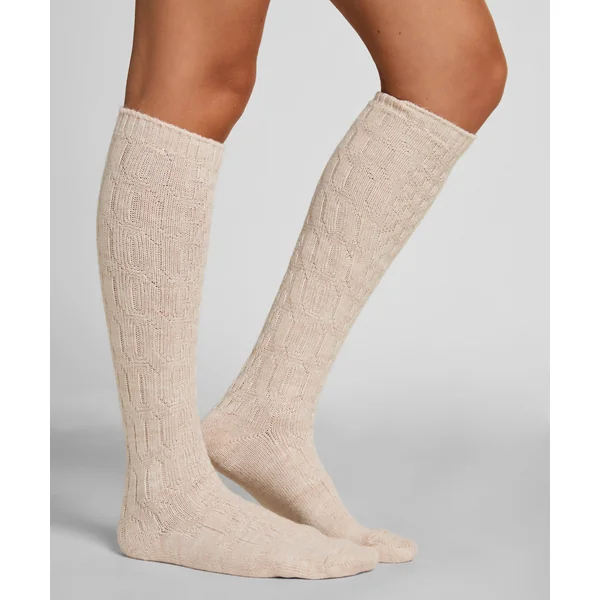2 paires de chaussettes longues - Beige