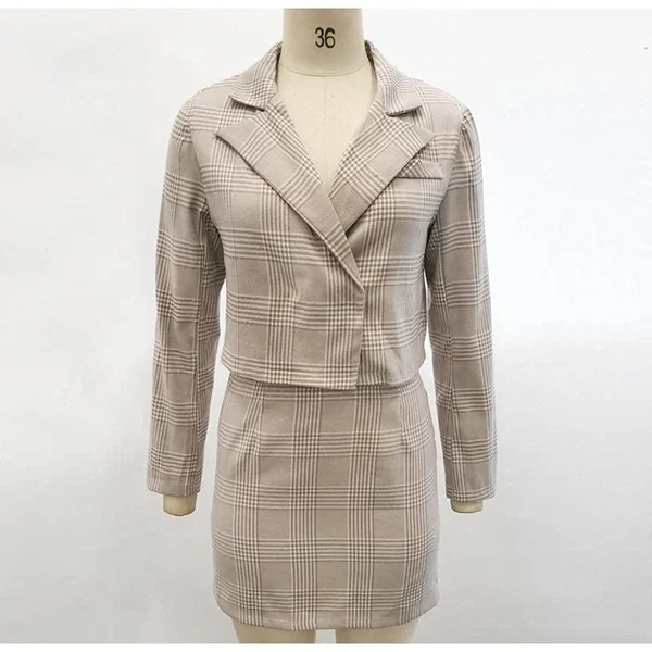 2 Pièces Blazer Bohème et Jupe