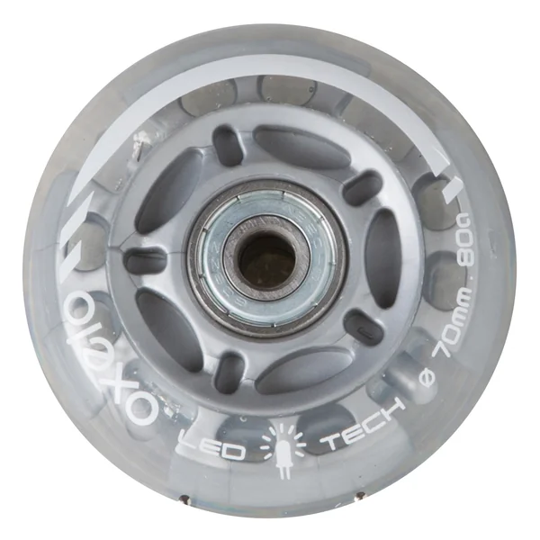 2 roues lumineuses de roller en ligne enfant avec roulements 70mm 82A pour FIT3