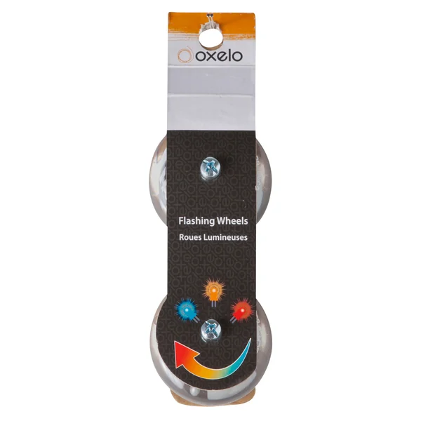 2 roues lumineuses de roller en ligne enfant avec roulements 70mm 82A pour FIT3