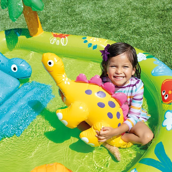 Aire de jeux gonflable petit dino