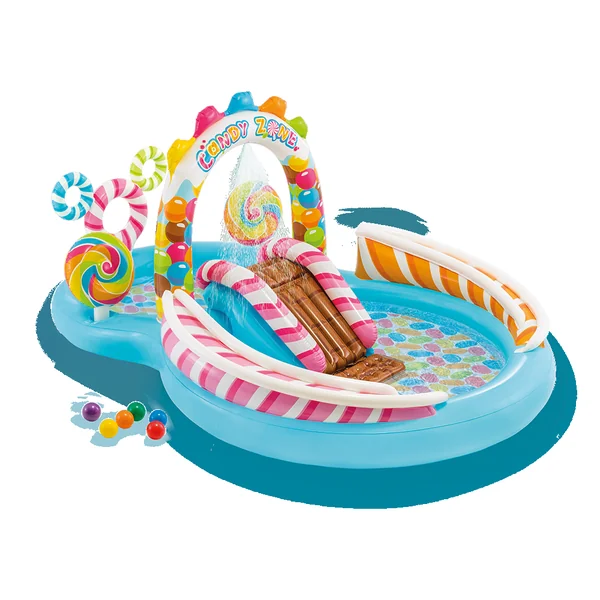 Aire de jeux gonflable Royaume des bonbons