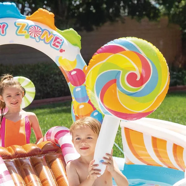 Aire de jeux gonflable Royaume des bonbons