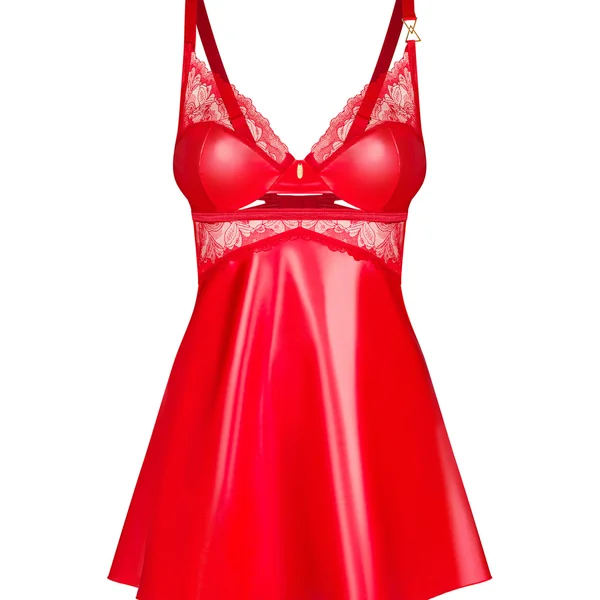 Aliosa nuisette et string Rouge Obsessive