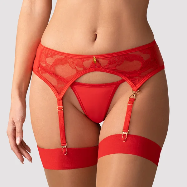 Aliosa porte-jarretelles Rouge Obsessive
