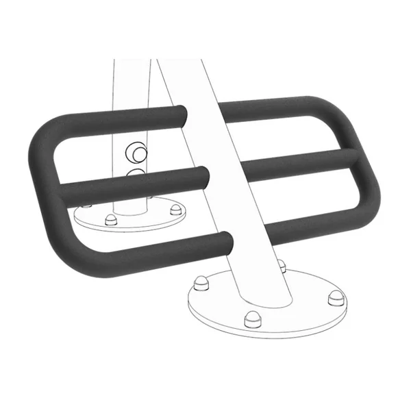 Appareil de musculation extérieur Kompan - Banc à lombaires