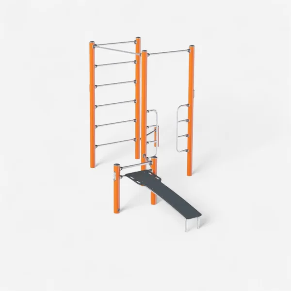 Appareil de musculation extérieur Kompan - Circuit 2 postes