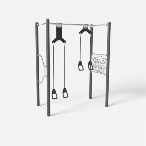 Appareil de musculation extérieur Kompan - Suspension trainer compact