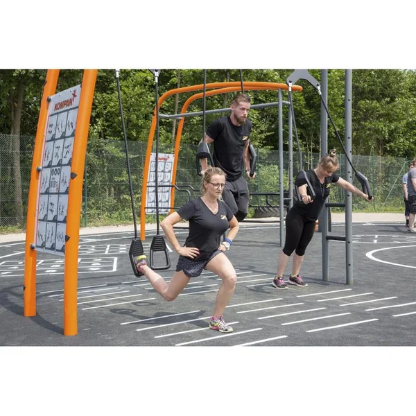 Appareil de musculation extérieur Kompan - Suspension trainer compact