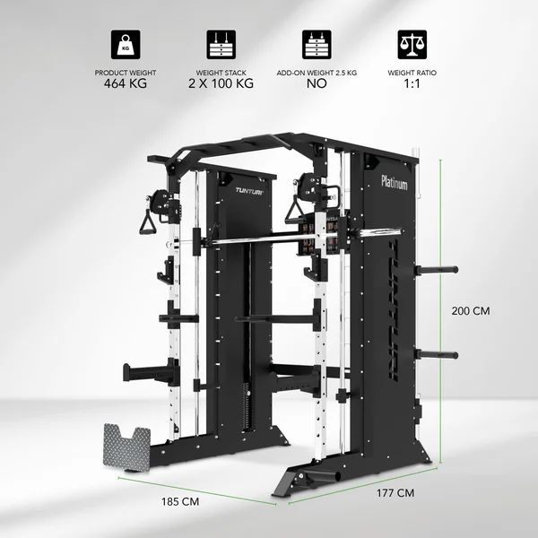 Appareil de musculation Tunturi - Platinum Full Smith/Functional Trainer VSeries