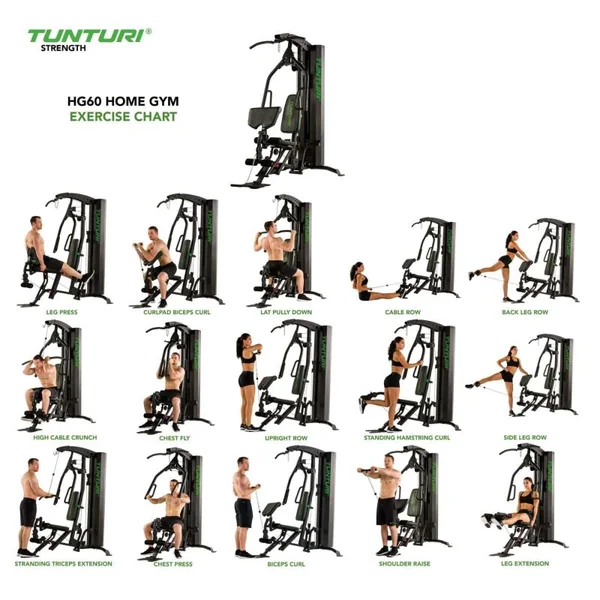 Appareil de musculation Tunturi - Station de musculation HG60