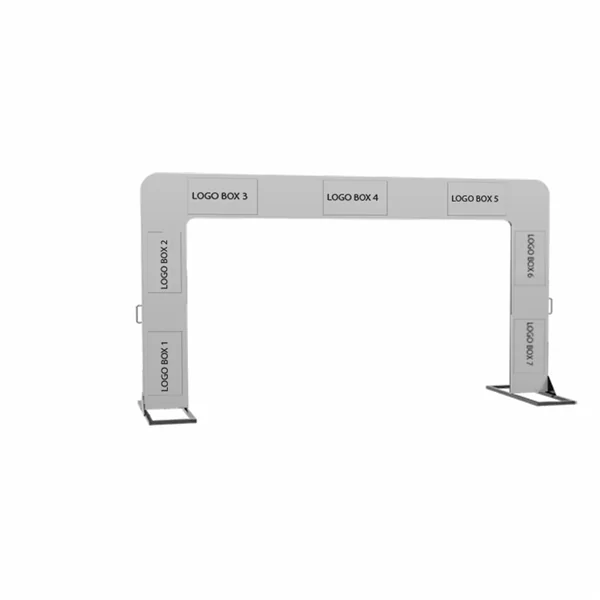 Arche rigide personnalisé hauteur 5 m Doublet - Entry XL
