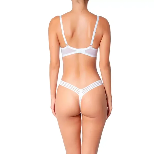 Arpège Soutien Gorge Armatures - String blanc Huit Lingerie