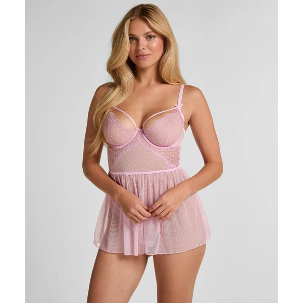 Baby-doll Cordelie - Rose
