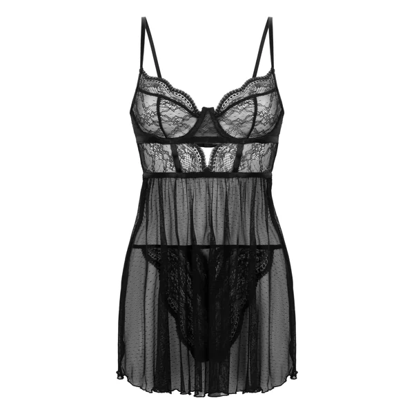 Babydoll Isabelle - Noir