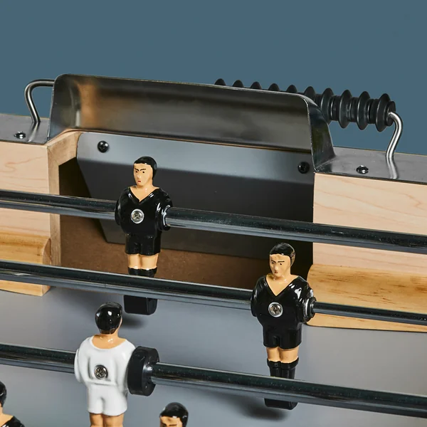 Babyfoot d'intérieur en bois - BF 500 terrain gris