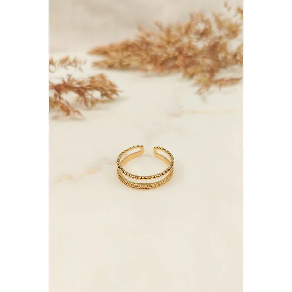 Bague Anneau Double Bohème