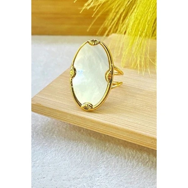 Bague Bohème Chic Nacrée