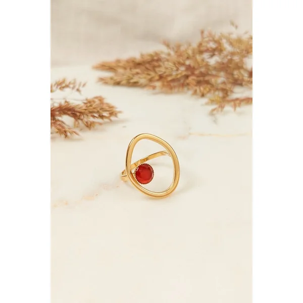 Bague Bohème Ovale Pierre