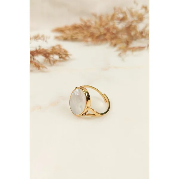 Bague Bohème Pierre Nacre