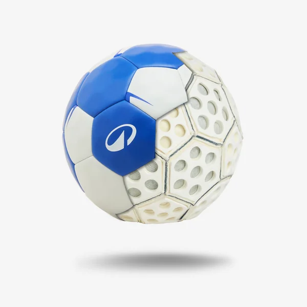 Ballon de handball sans résine taille 3 - Waxfree V2 bleu / blanc
