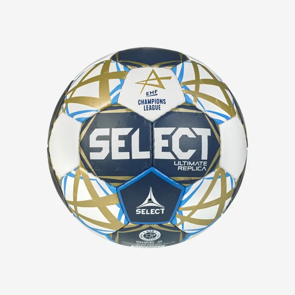 Ballon de handball taille 1 - Select Replica Champions League 25-26 bleu or