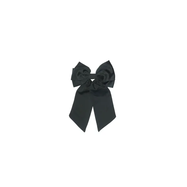 Barette nœud satin noir