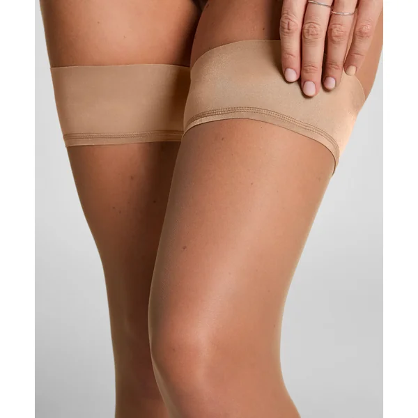 Bas Autofixants 15 Deniers Seconde Peau - Beige
