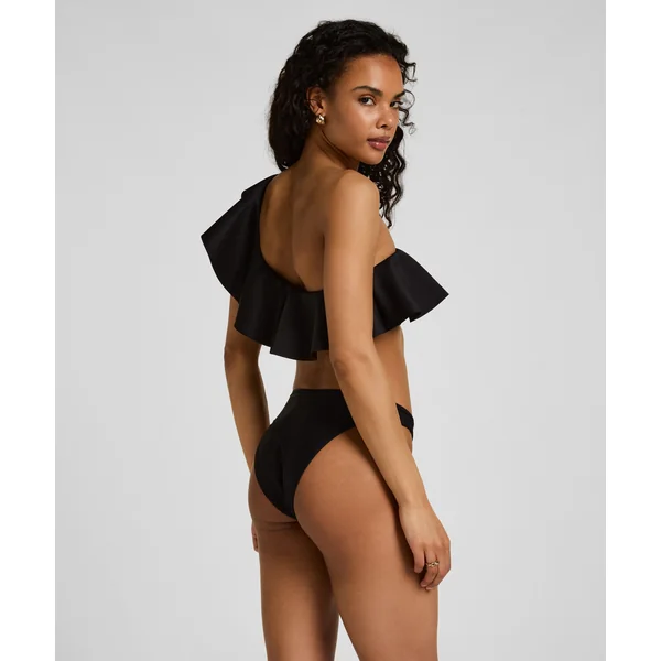 Bas de Bikini Highleg Luxe - Noir