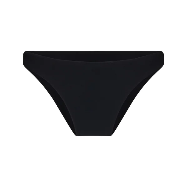 Bas de Bikini Highleg Luxe - Noir