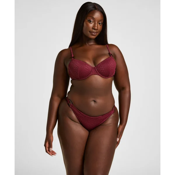 Bas de Bikini Taille Haute Gainant Aruba - Violet