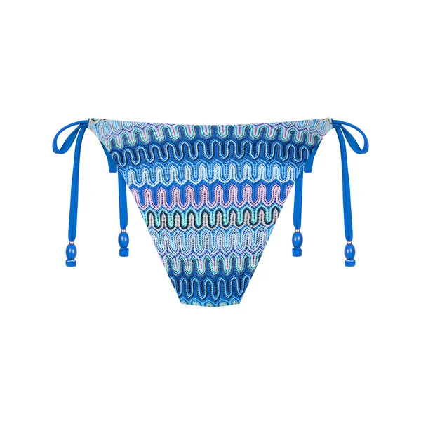 Bas de bikini à jambe haute Cali - Bleu