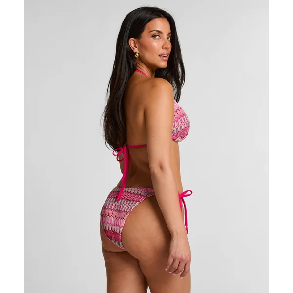 Bas de bikini à jambe haute Cali - Rose