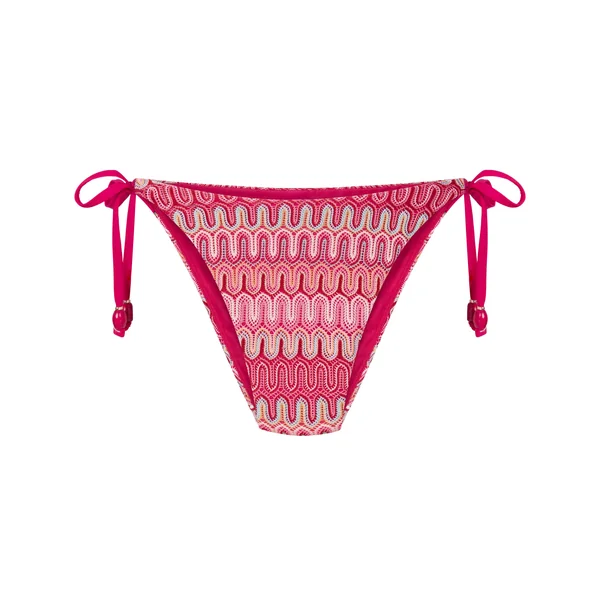 Bas de bikini à jambe haute Cali - Rose