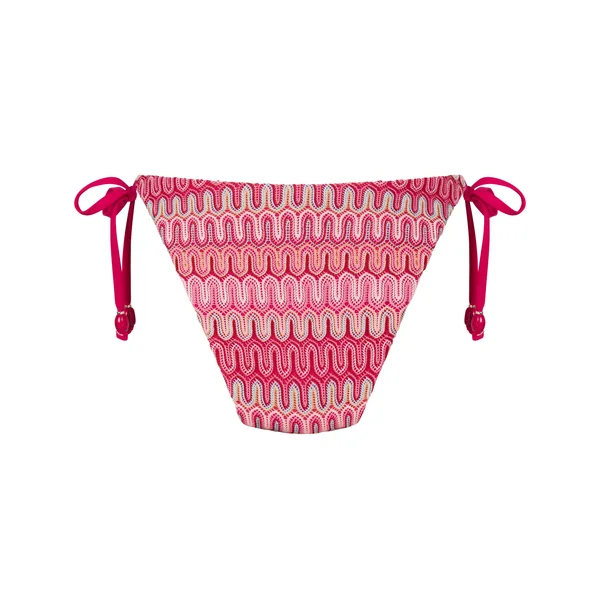 Bas de bikini à jambe haute Cali - Rose