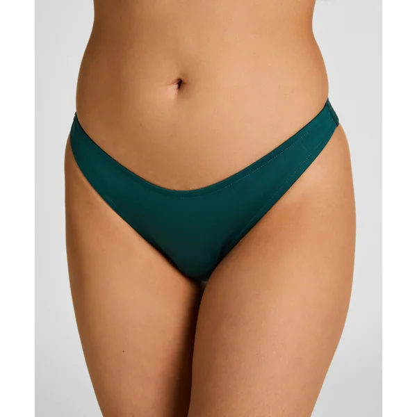 Bas de bikini à jambe haute en néoprène - Vert