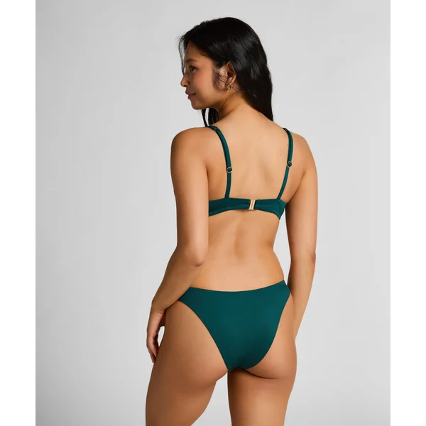 Bas de bikini à jambe haute en néoprène - Vert