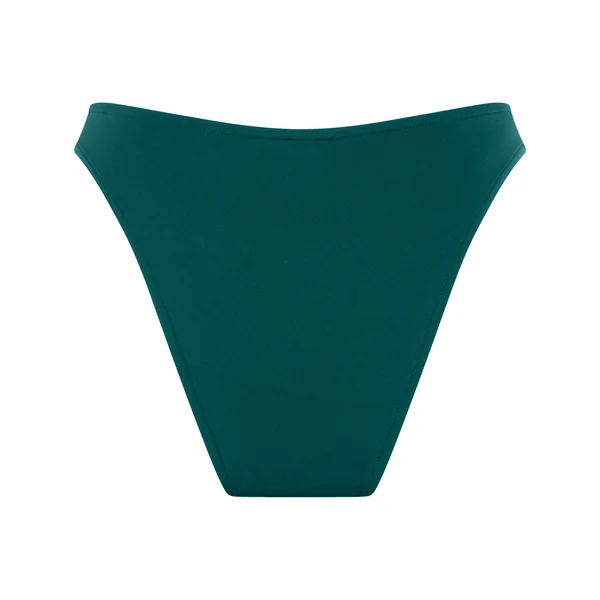 Bas de bikini à jambe haute en néoprène - Vert