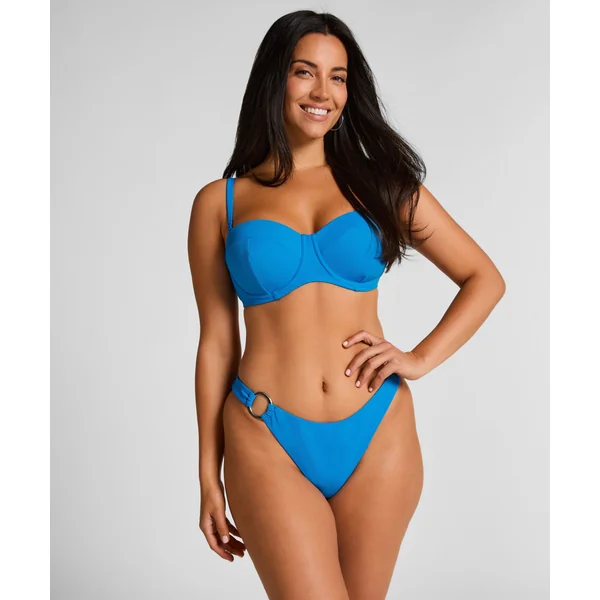 Bas de bikini échancré Porto - Bleu