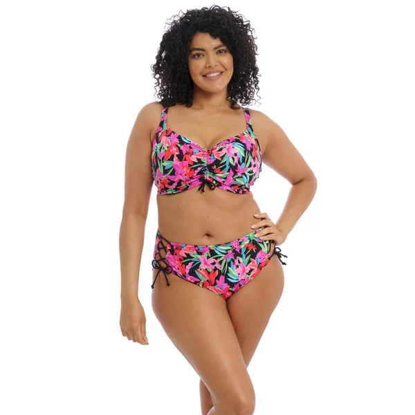 Bas de Maillot de Bain Taille Mi Haute Elomi Bain SAVANETA Noir Elomi Bain