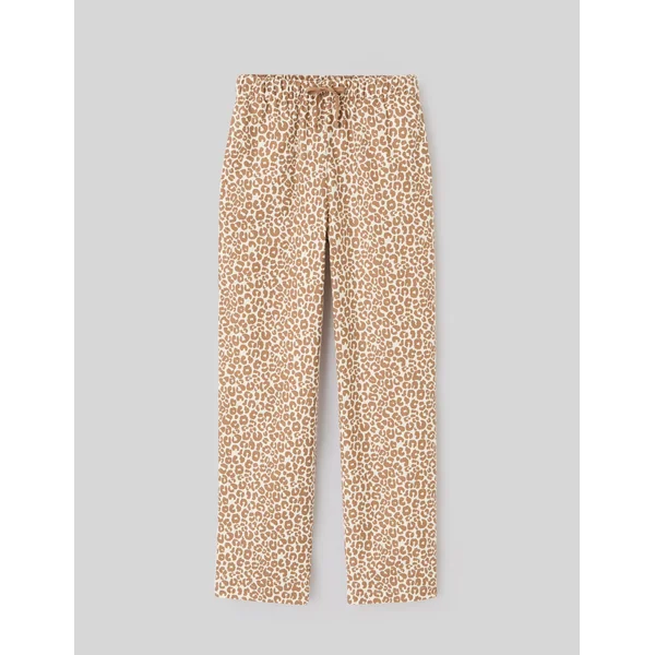 Bas de pyjama léopard Marron