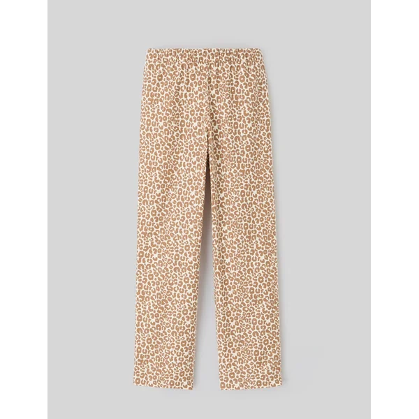 Bas de pyjama léopard Marron