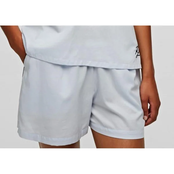 Bas de Pyjama Short Blanc en coton Karl Lagerfeld