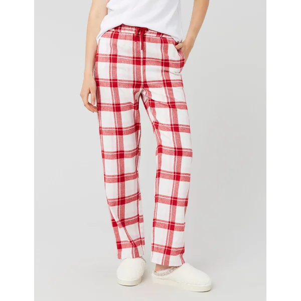 Bas de pyjama à carreaux Bordeaux