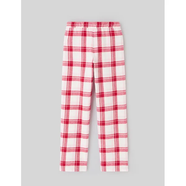 Bas de pyjama à carreaux Bordeaux