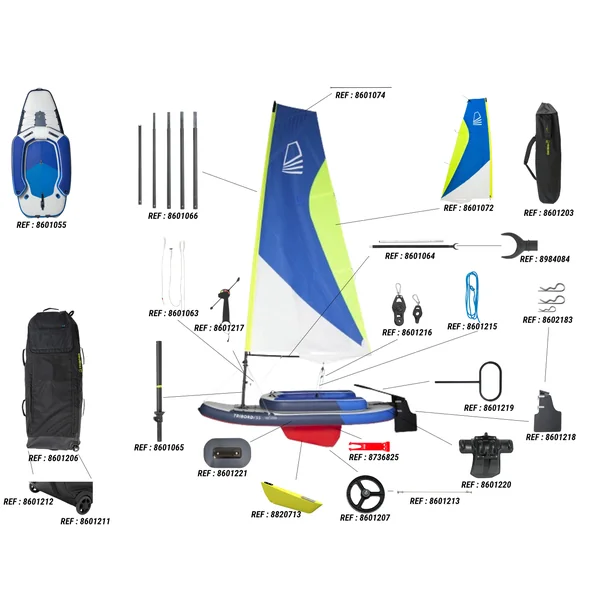 Bateau dériveur gonflable Tribord 5S
