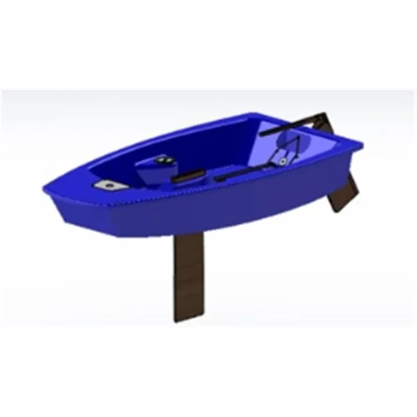 Bateau optimist OPTILENE EPLAST - Version B - Coque et safran bateau fixe