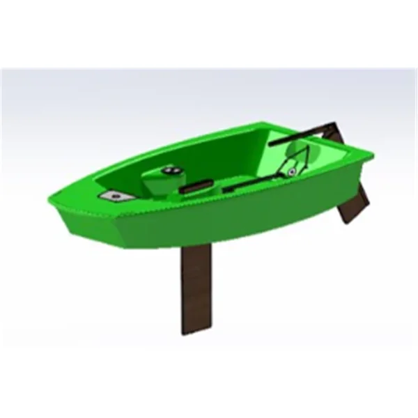 Bateau optimist OPTILENE EPLAST - Version B - Coque et safran bateau fixe