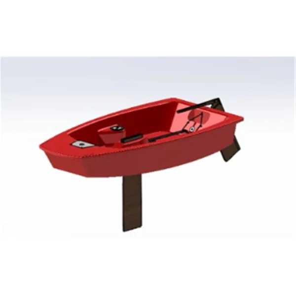 Bateau optimist OPTILENE EPLAST - Version B - Coque et safran bateau fixe