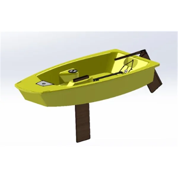 Bateau optimist OPTILENE EPLAST - Version B - Coque et safran bateau fixe